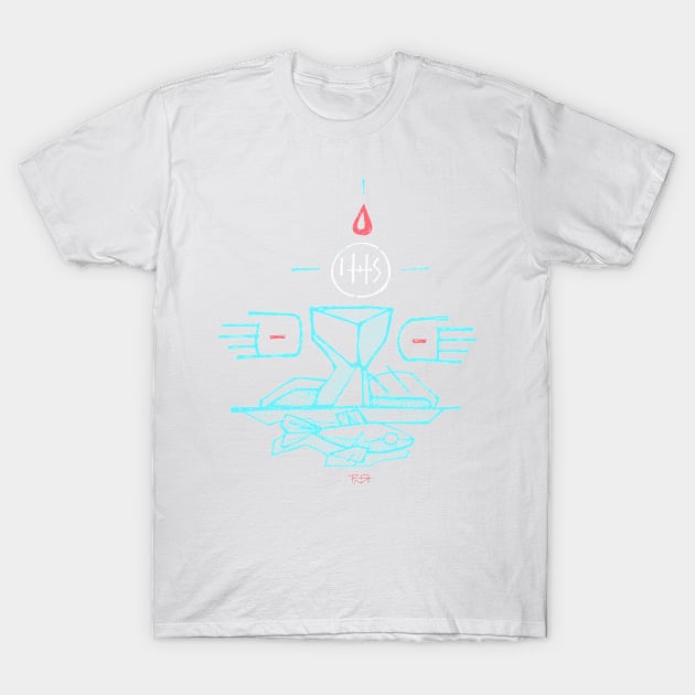 Eucharist Sacrament illustration T-Shirt by bernardojbp